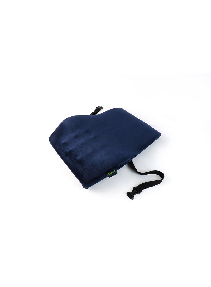 Max Comfort Comfortable orthopedic backrest made of high-density memory foam to support the lumbar vertebrae and promote healthy sitting in the office and car. - Image 2